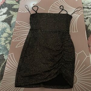 Black sparkly dress bodycon